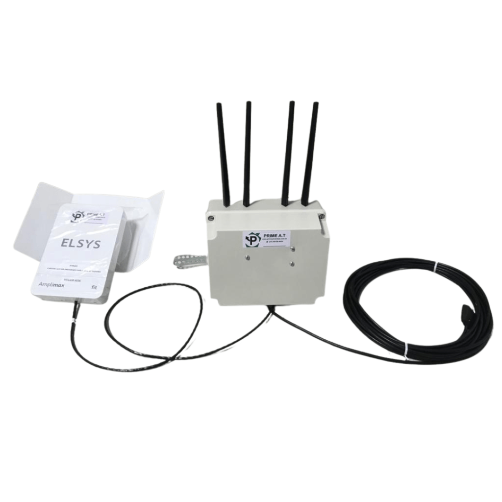 Kit Internet Rural Modem Antena Roteador Wi fi para área externa c energia solar Prime At