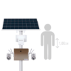 Kit Monitoramento Rural Solar 2 Câmeras 360° Full HD com Internet 4G - Image 2